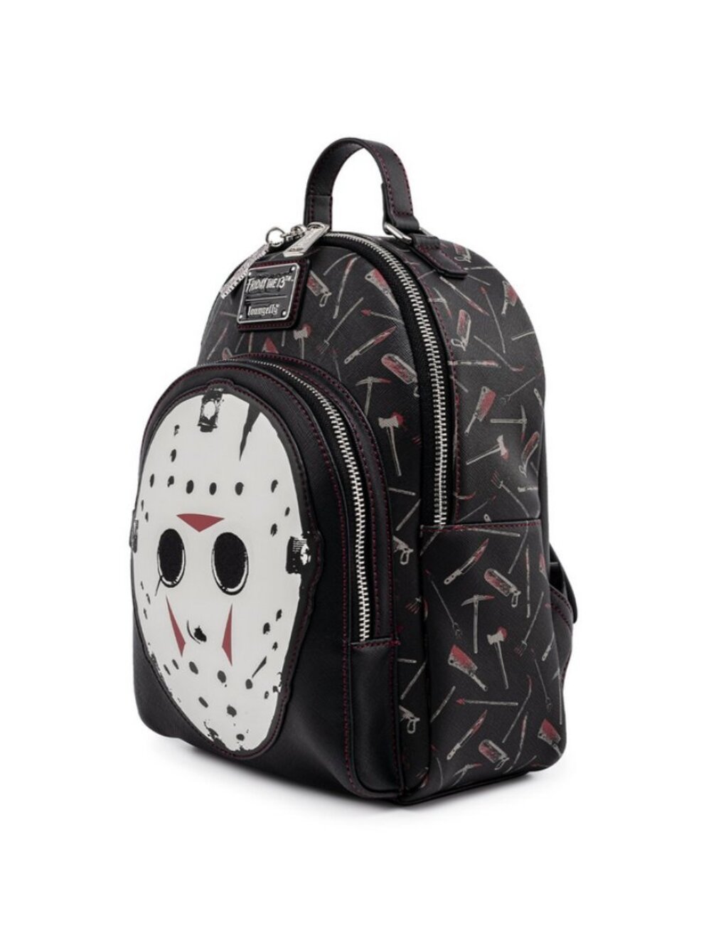 Loungefly Friday the 13th Jason Mask Mini Backpack - Picture 2 of 16